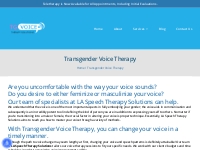 Transgender Voice Therapy - TG Voice Therapy