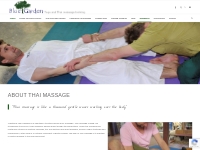 Blue Garden Chiang Mai- About Thai Massage