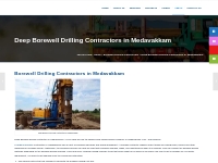 Deep Borewell Drilling Contractors in Medavakkam | 9381023160