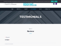 Testimonials - The Roofing Firm Roofing Service