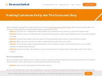 Treating Customers Fairly - The Access Bank UK