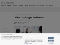 Target Audience: What Is It?
