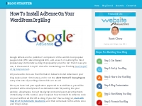 How to Install AdSense on Your WordPress.org Blog - The Blog Starter