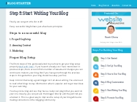 Step 5: Start Writing Your Blog - The Blog Starter