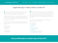 Hypnotherapy in Harley Street London W1 at The Conway Practice