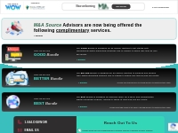 Services for M&A Advisors|The Digital WOW