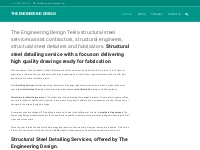 Steel detailing services | Structural steel services | Tekla steel ser