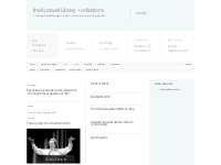 essays    the Kurzweil Library + collections