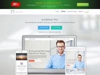 Ambition Pro - Easy Simple Flat Responsive Business WordPress Theme