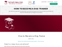 How to become a dog trainer