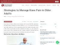 Understanding and Treating Elderly Knee Pain | The Orthopaedic   Pain 