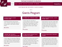     Grants Program | The Plastic Surgery Foundation