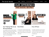 Our Offerings - The Social Secret