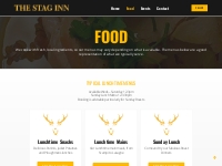 Food at The Stag Inn Little Easton near Great Dunmow in Essex