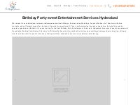 Best Birthday party Entertainment services in Hyderabad