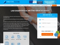 Law Dissertation Writing Help | Legal dissertation help | Written by L