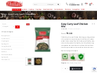 Easy Curry Leaf Chicken Mix - Thillaismasala