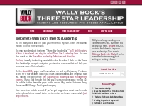 Three Star Leadership | Wally Bock | Home