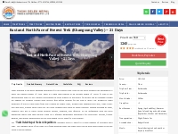 East and North Face of Everest Trek (Khangsung Valley) 21 Days| 21 Day