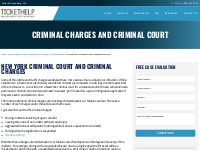 New York Criminal Court   Criminal Charges | Ticket Help