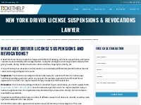 New York Driver License Suspension Lawyer | Revocation