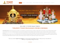 Tirupati Balaji Travels | Tirupati Balaji Package from Chennai