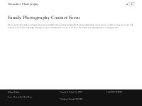Family Photography Contact Form - Tobias Key Photography