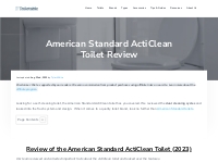 American Standard ActiClean Toilet Review - Toiletable