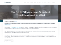 The BEST American Standard Toilet Review (Top 10)