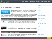 Binary Options Brokers That Accept Amex - top10binaryoptions.net – Top
