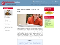Mechanical Engineering Assignment Help | Top Engineering Solutions