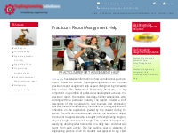 Practicum Report Assignment Help | Top Engineering Solutions