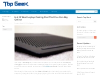 List Of Best Laptop Cooling Pad That You Can Buy Online