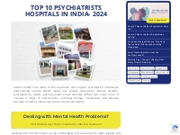 Top 10 Mental Health Hospitals in India | Best Psychiatrist in India