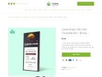 Green Roads CBD Dark Chocolate Bar - 180mg - TOPS CBD Shop