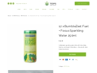 12 x BumbleZest Fuel + Focus Sparkling Water 250ml - TOPS CBD Shop