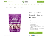 CBD Asylum CBD Sweets Blackcurrant   Licorice - TOPS CBD Shop
