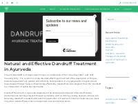 Dandruff Treatment In Ayurveda