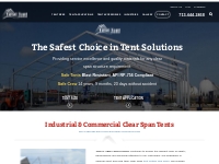 Industrial & Commercial Clear Span Tents for Sale & Rent Texas | Total