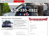       Towing Vancouver | Vancouver Tow Truck | 604-330-0322