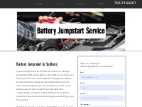 Battery Jumpstart Service | Sudbury Towing