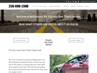Find our reviews   references across the web - Victoria Tow Truck Serv