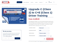 Upgrade C (Class 2) to C+E (Class 1) Driver Training | Trailer Trainin