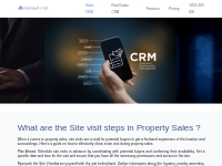 What are the  Site visit steps in Property Sales ?
