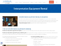 Interpretation Equipment Rental   Lingua Technologies International