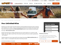 RV Rentals with Free Unlimited Miles/Kilometers