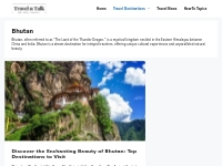 Bhutan - Travel N Talk