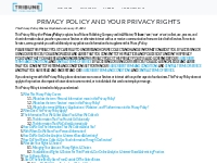 PRIVACY POLICY AND YOUR PRIVACY RIGHTS - Tribune Publishing