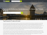 Top Museums Tickets & Passes | Tripindicator 2024 | Tripindicator