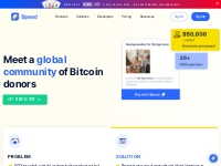 Use Case - Accept Bitcoin Donation | Donate Bitcoin through Speed